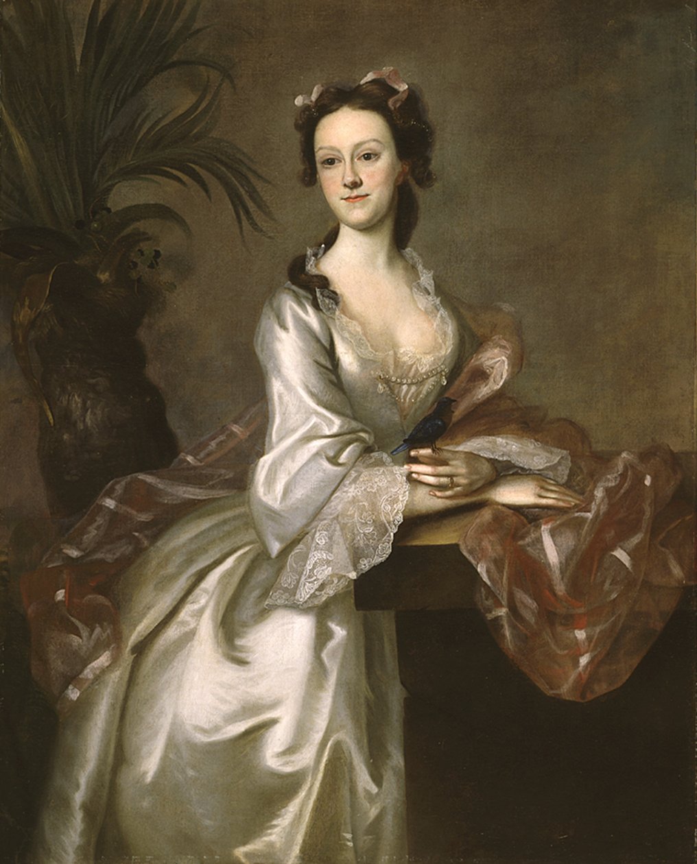 Retrato da Sra. John Pigott, c.1752 de Joseph Jonathan Blackburn