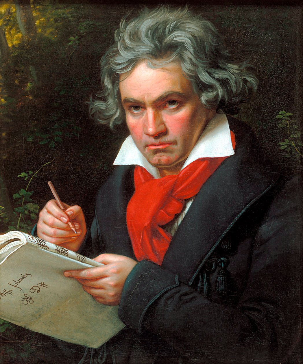 Retrato Ludwig van Beethoven ao compor a Missa Solemnis
