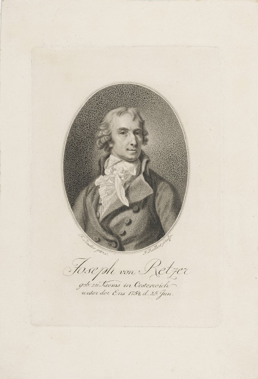 Joseph Friedrich von Retzer 1754-1824, antes de 1798. de Joseph Keller