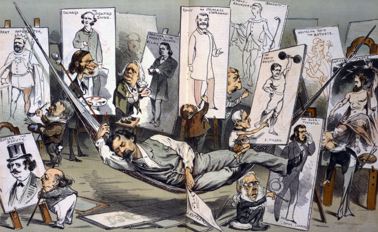 Sonho de um dia de verão de Joseph Ferdinand Keppler 1838-1894 de Joseph Keppler