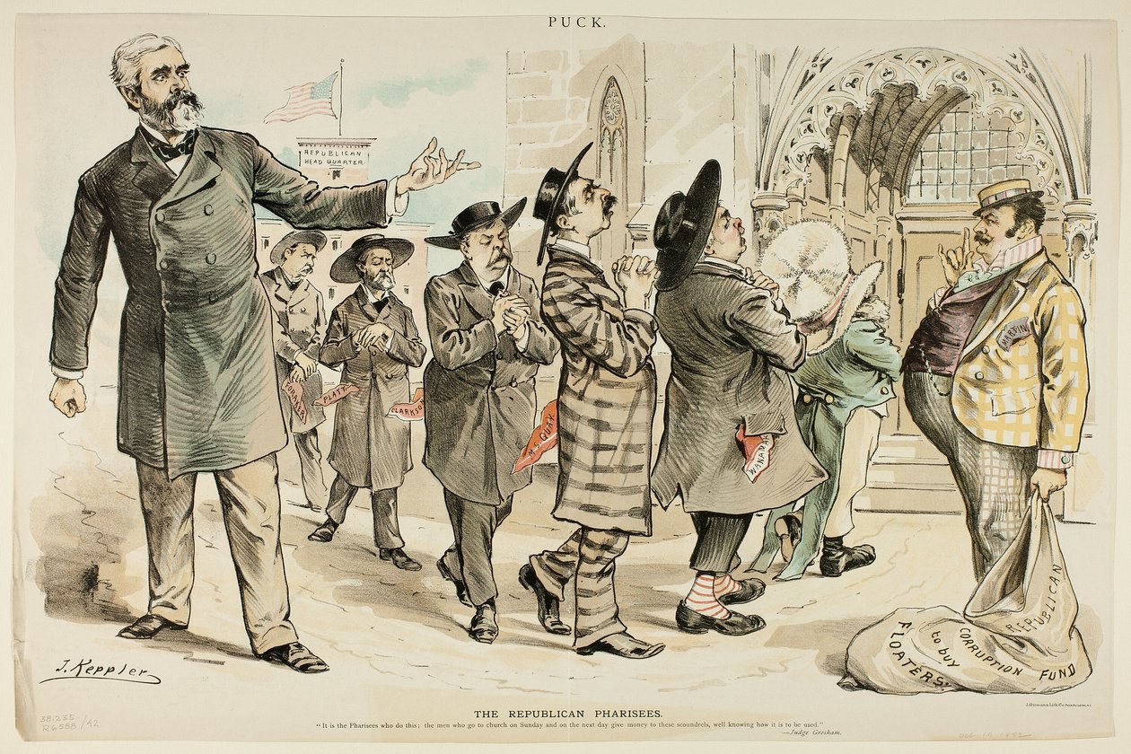 Os fariseus republicanos, de Puck de Joseph Keppler