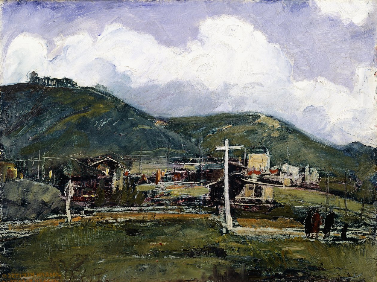 Dia chuvoso, Laguna (óleo sobre masonita) de Joseph Kleitsch