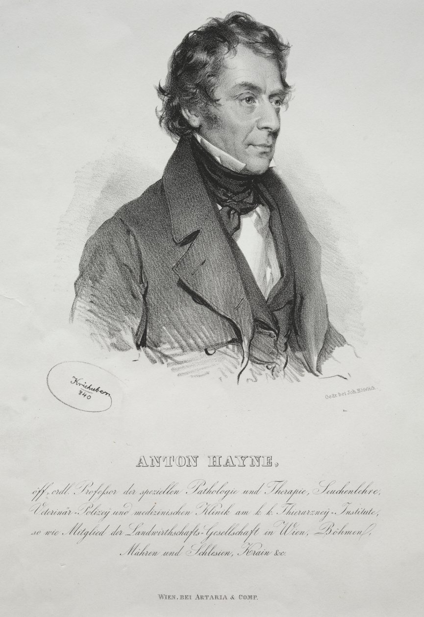 Retrato do Dr. Anton Hayne de Joseph Kriehuber