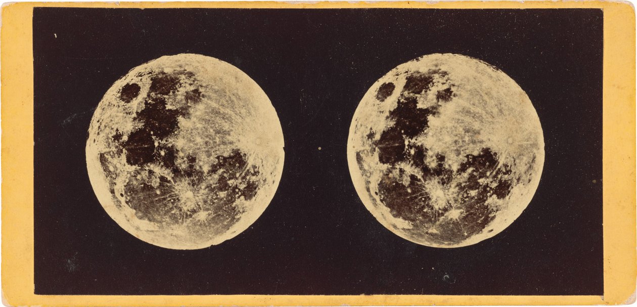 "A Lua", 1860 (foto) de Joseph L. Bates