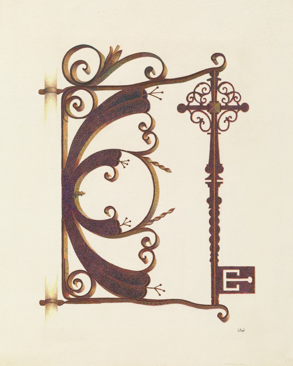 Sinal de serralheiro de Joseph L. Boyd
