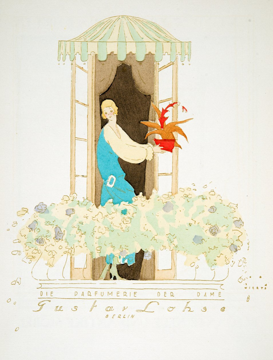 Anúncio para Gustav Lohse, Berlim, de Styl, pub 1922 (impressão estêncil) de Joseph Lambert also Wiertz Wiertz