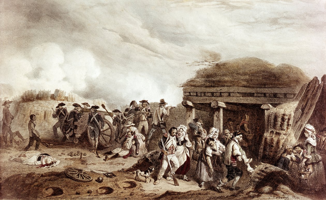 A luta de Bastan opõe-se aos franceses comandados pelo General Moncey contra os espanhóis. O confronto teve lugar no Vale de Bastan no dia 24 de Julho. de Joseph Louis Hippolyte Bellange