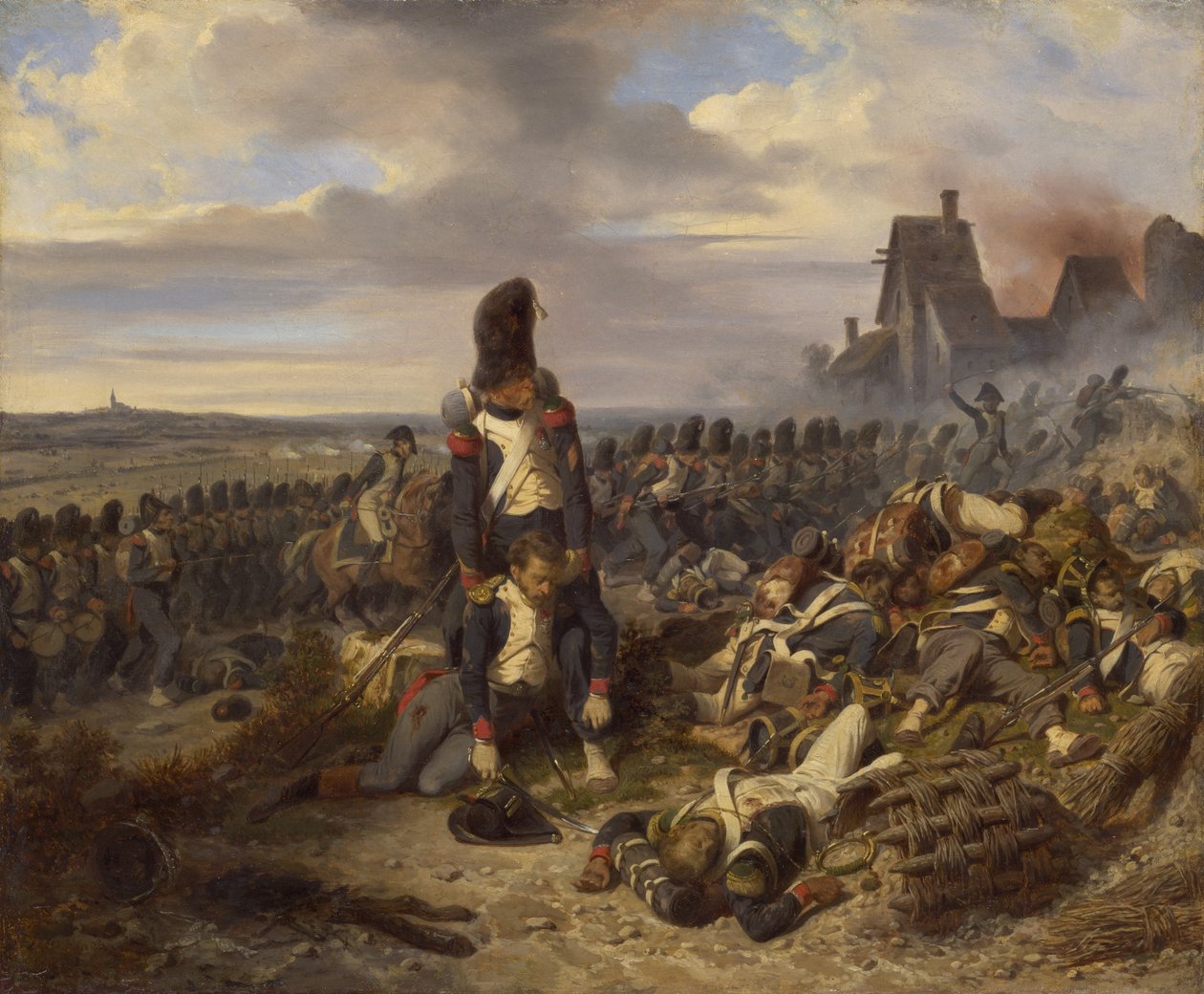 Cena de Batalha, c.1825 de Joseph Louis Hippolyte Bellange