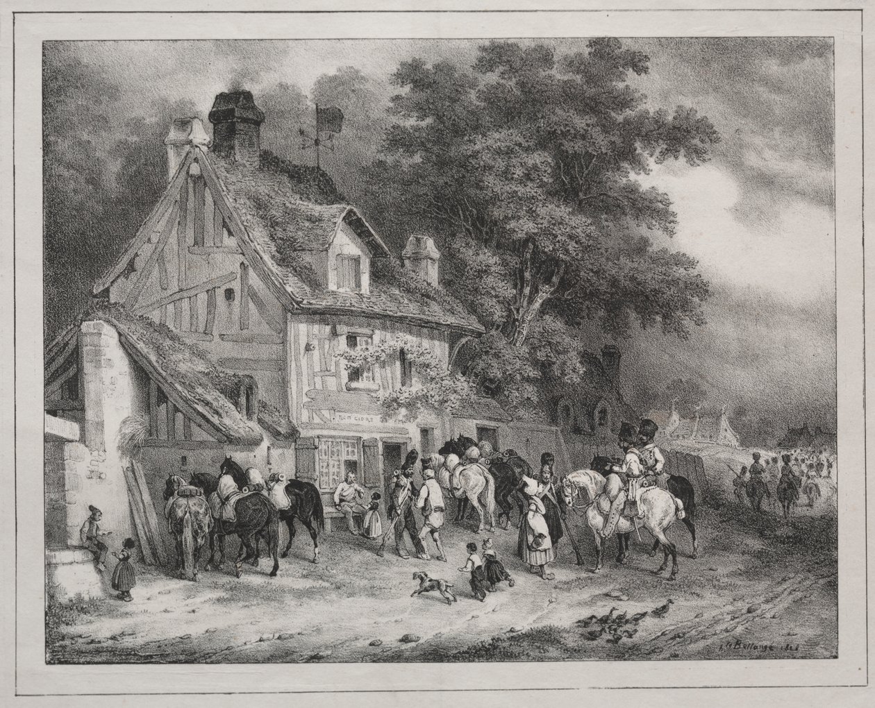 lembrança da Normandia de Joseph Louis Hippolyte Bellange