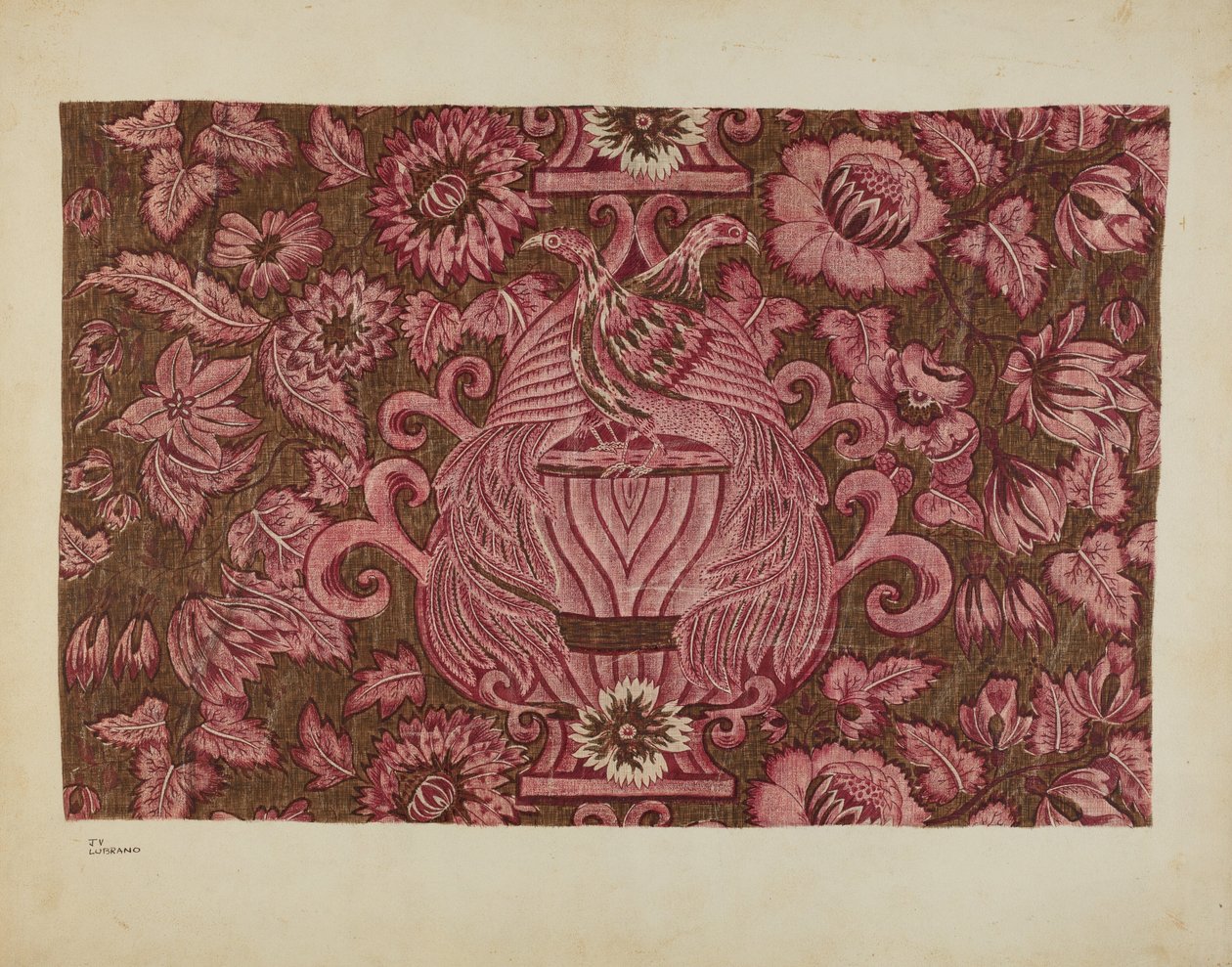 Algodão impresso, c. 1940. de Joseph Lubrano