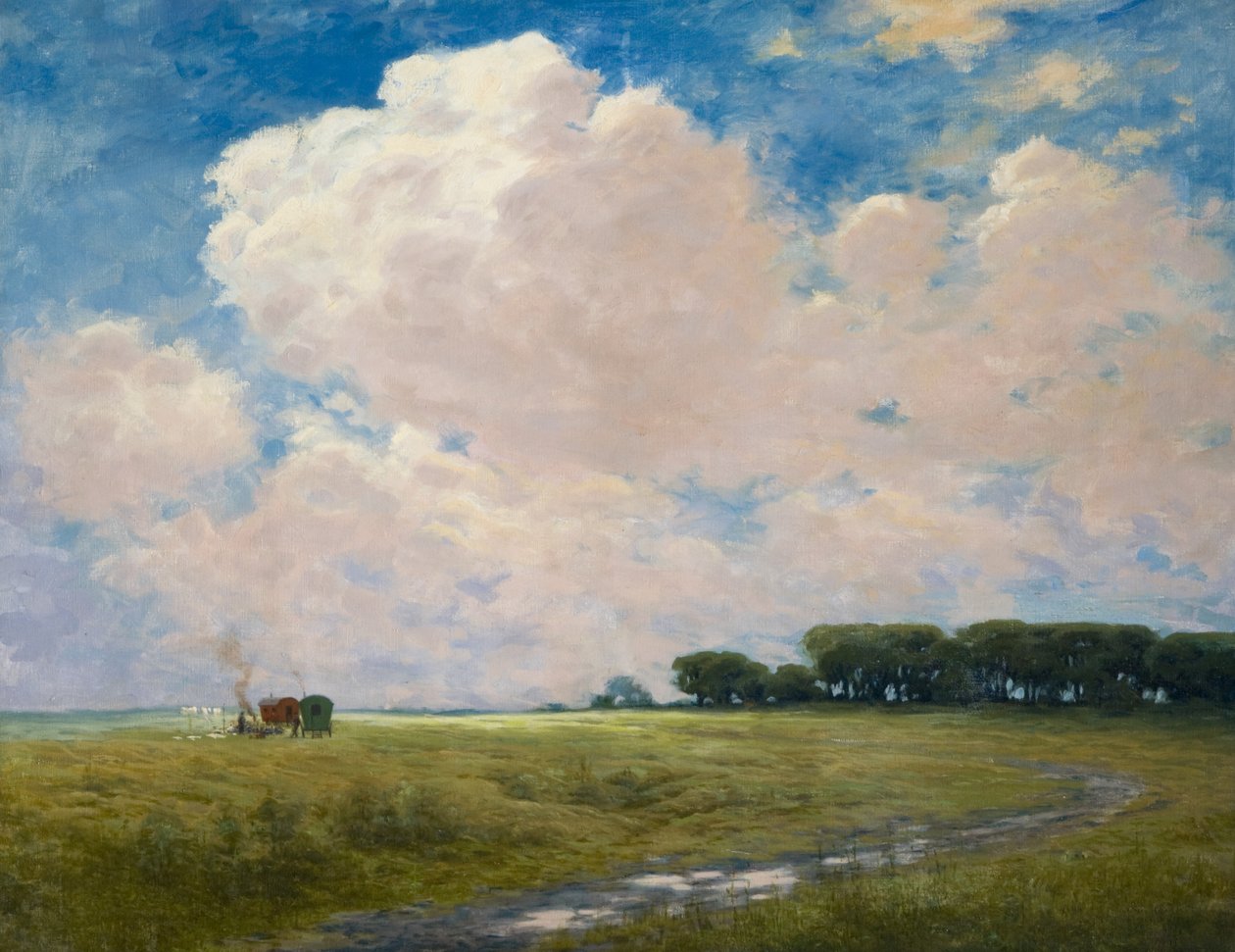 Acampamento de ciganos em Curragh de Joseph Malachy Kavanagh