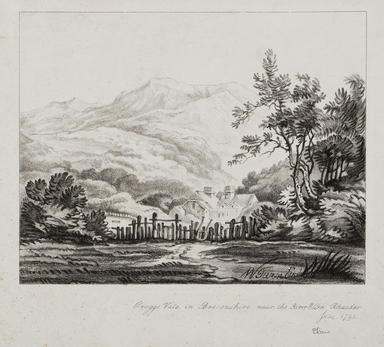 Vale de Elan de Joseph Mallord William (after) Turner