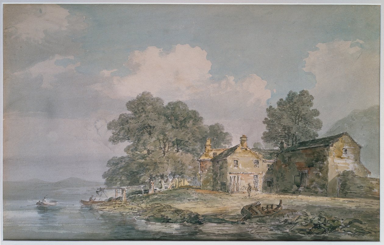 Quinta de um lago no distrito dos lagos, c.1797 de Joseph Mallord William Turner