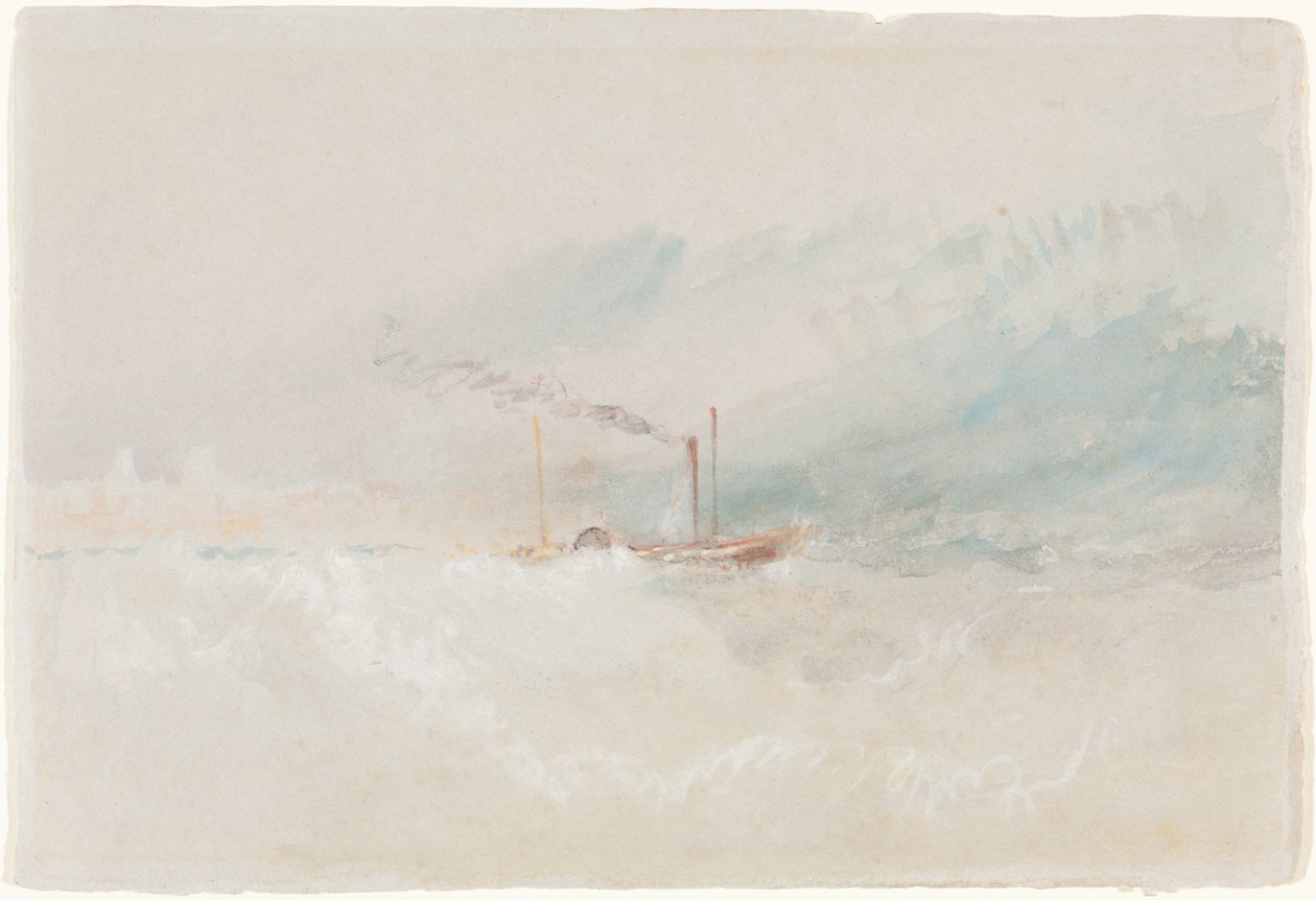 Um barco de transporte de mercadorias ao largo de Dover de Joseph Mallord William Turner