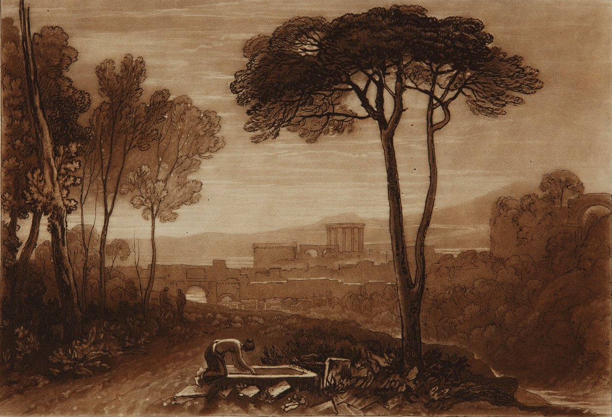 Uma cena no campo de Joseph Mallord William Turner