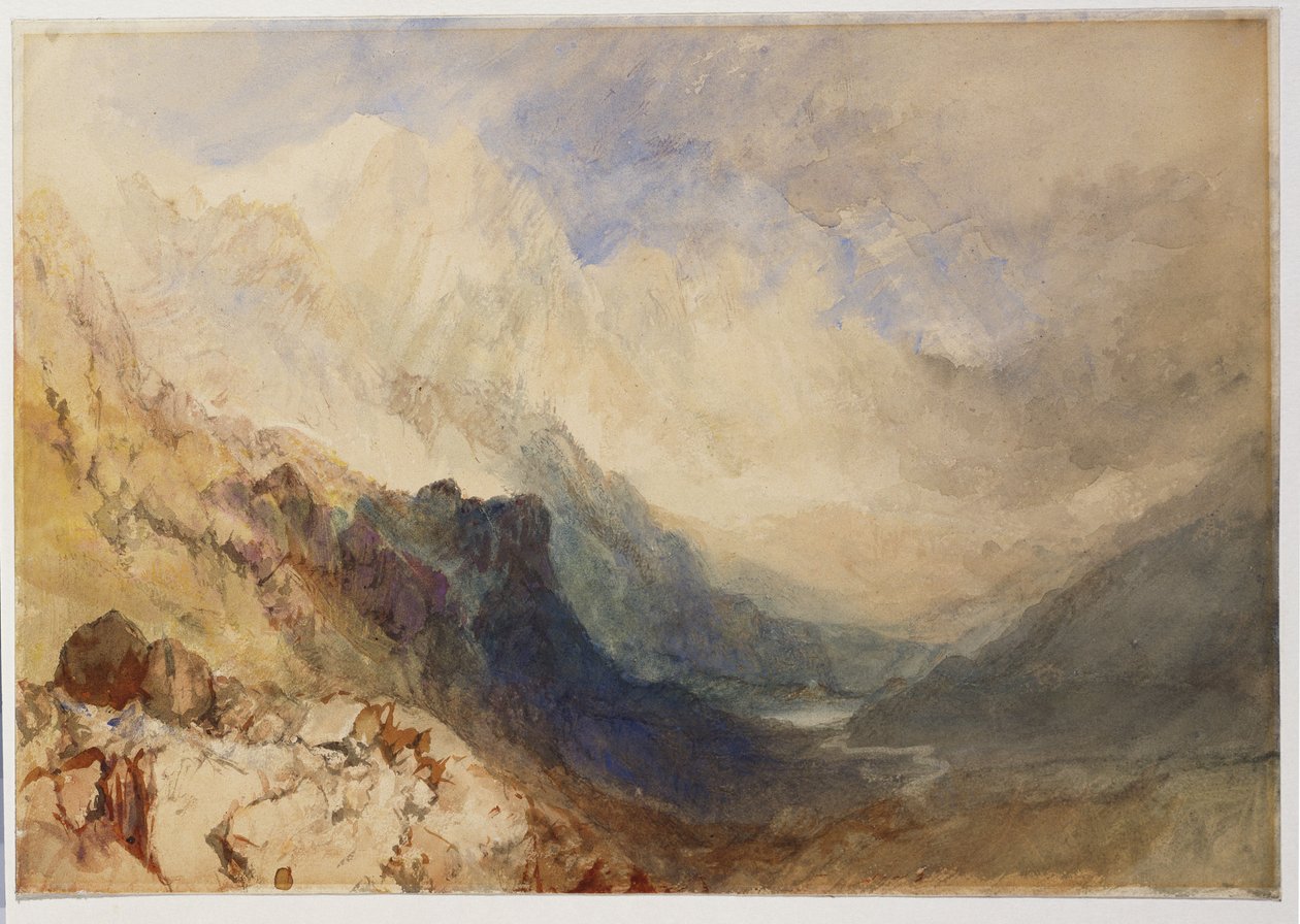Uma cena no Val d "Aosta de Joseph Mallord William Turner