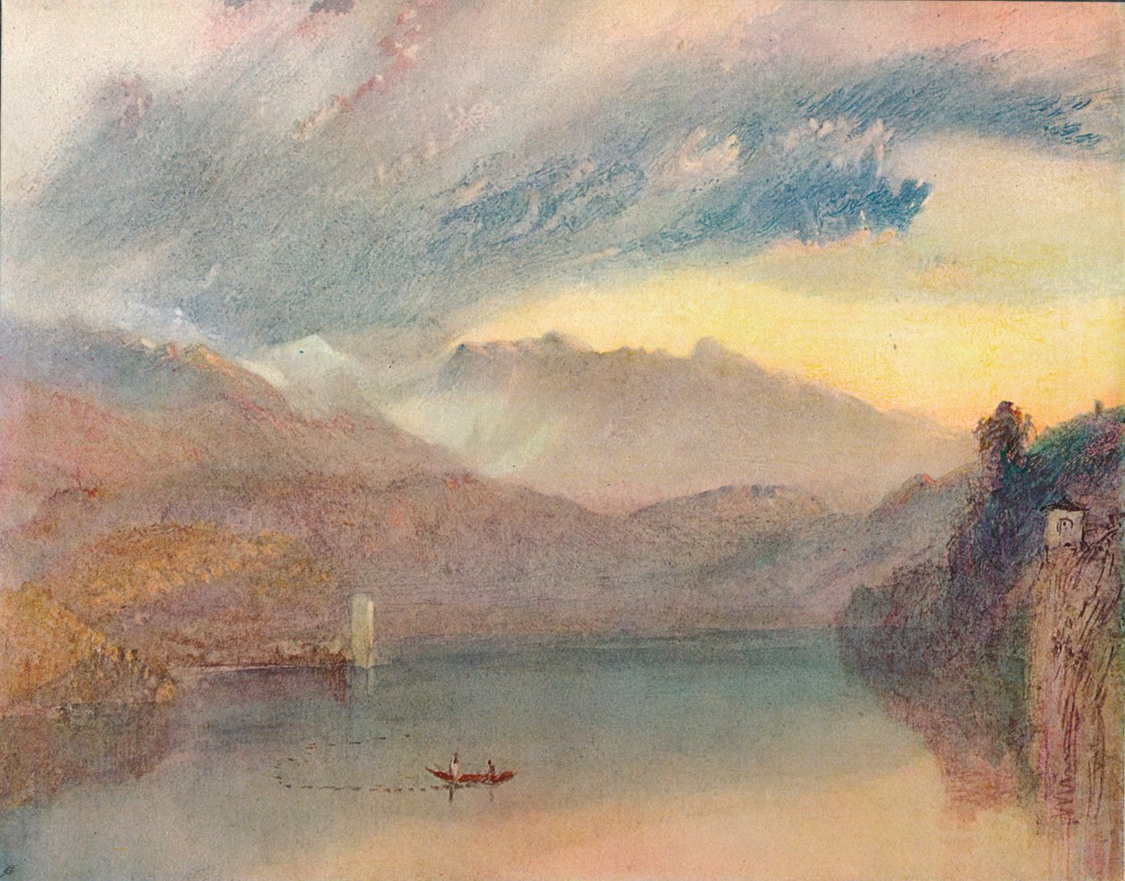 Um lago suíço, 1909 de Joseph Mallord William Turner