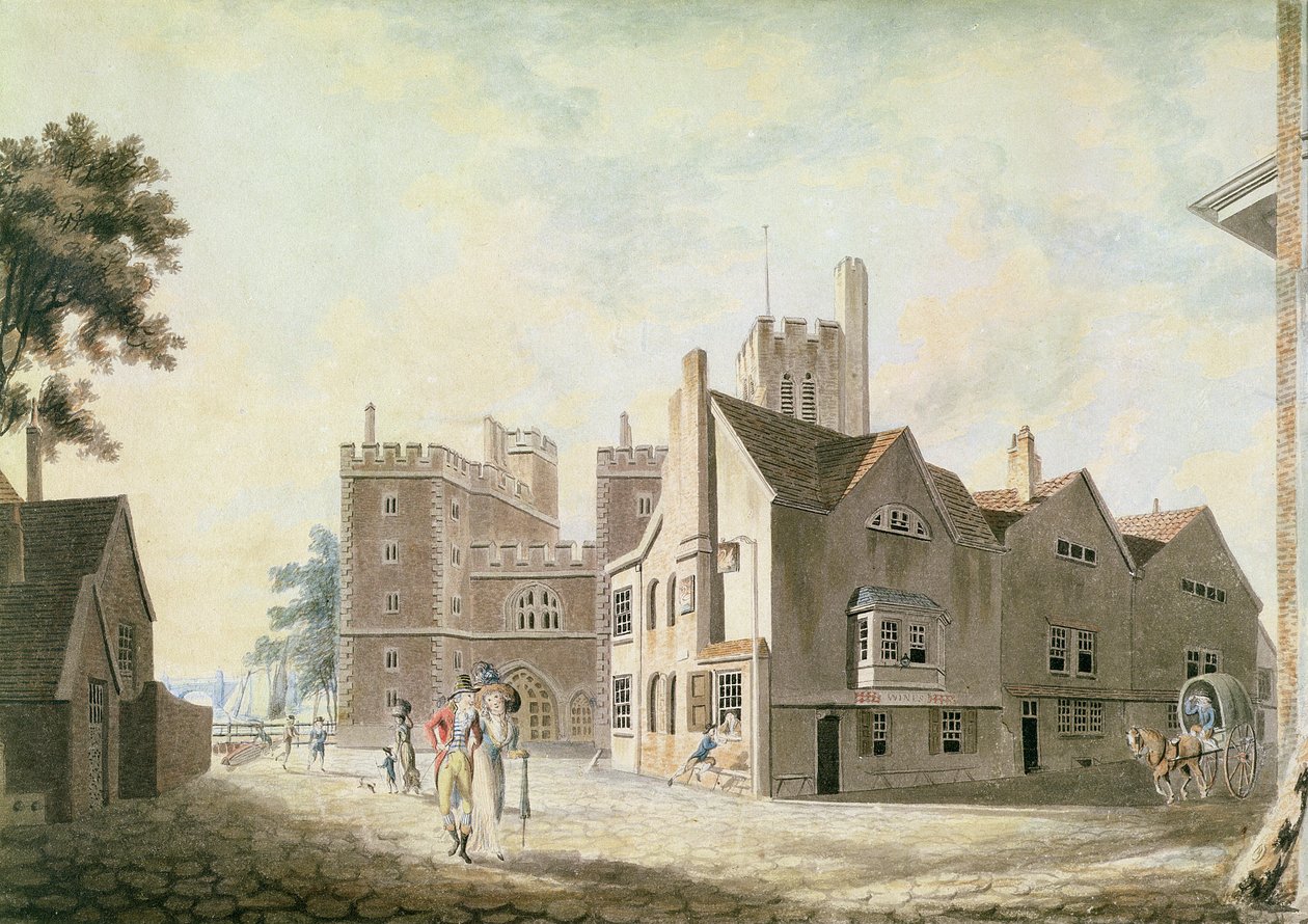 Uma Vista do Palácio do Arcebispo, Lambeth de Joseph Mallord William Turner