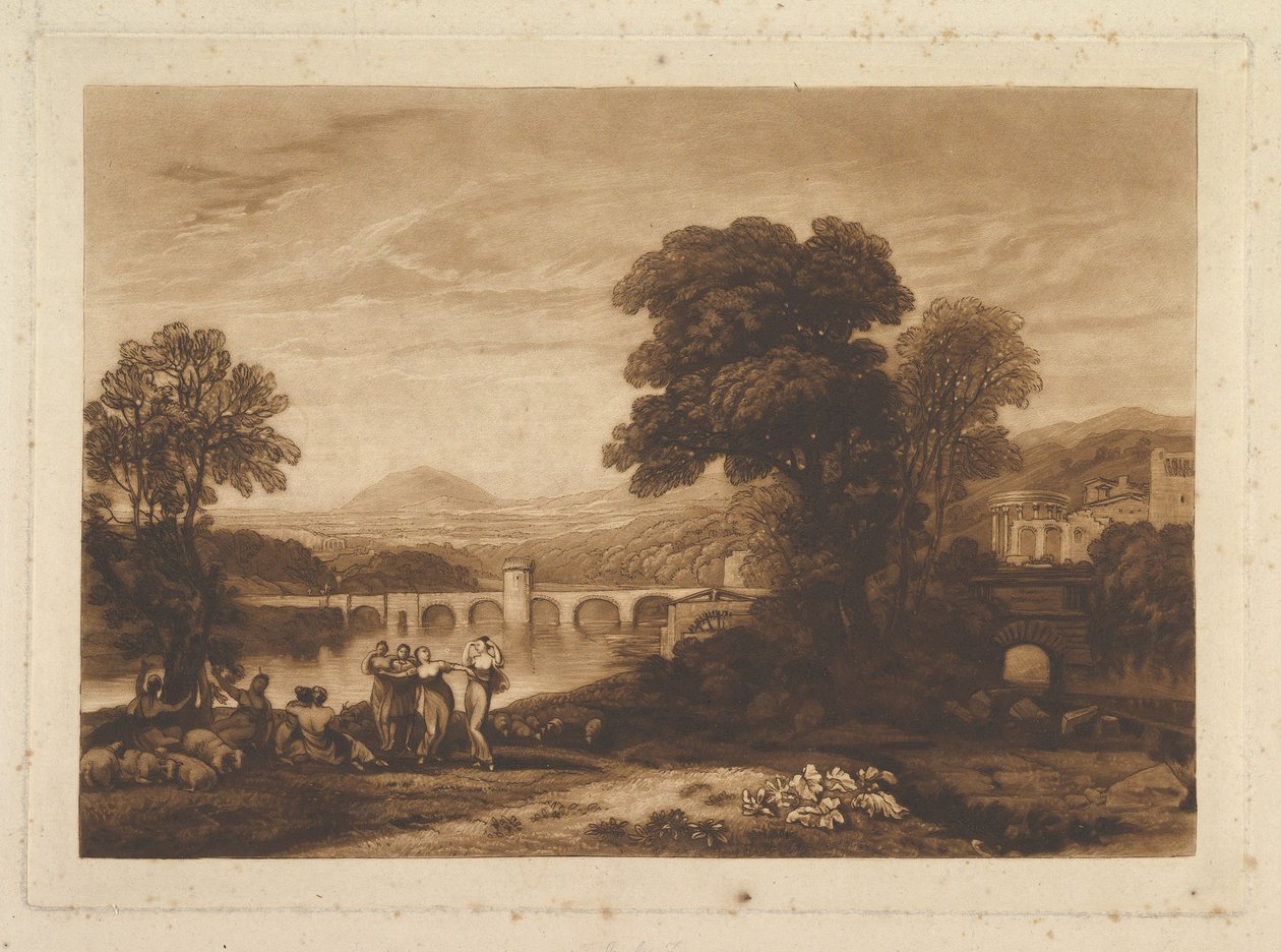 Apuleia in Search of APULEIUS, placas não publicadas, Book Studies, 1813-23. de Joseph Mallord William Turner