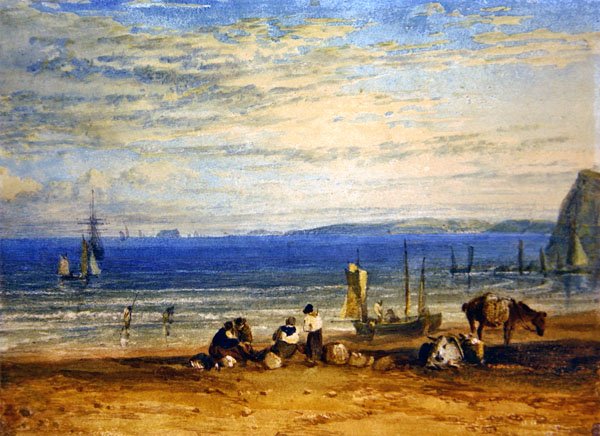 Baía de Babbacombe (aguarela sobre papel) de Joseph Mallord William Turner