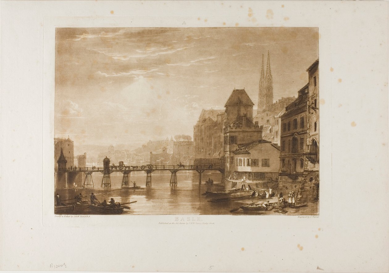 Basileia, placa 5 do Livro de Estudos de Joseph Mallord William Turner