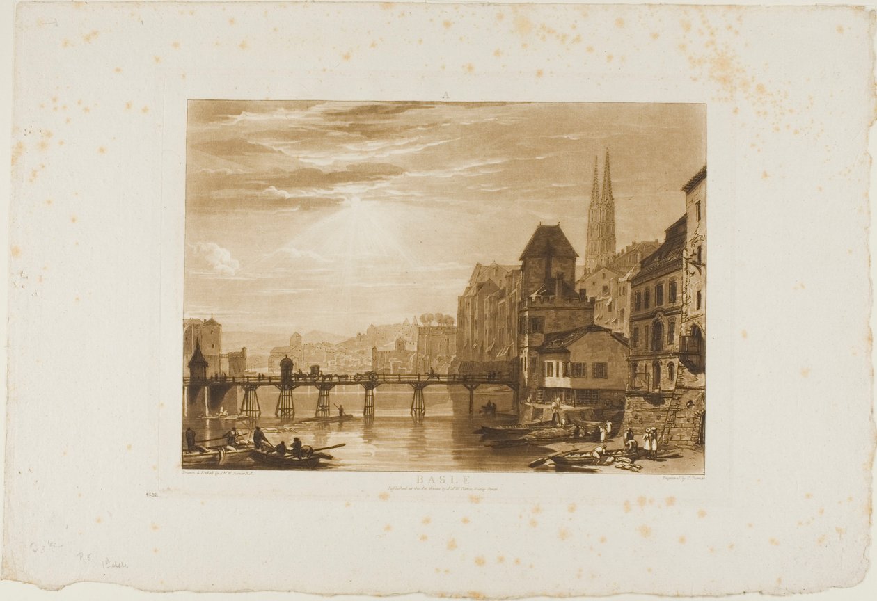 Basileia, placa 5 do Livro de Estudos de Joseph Mallord William Turner