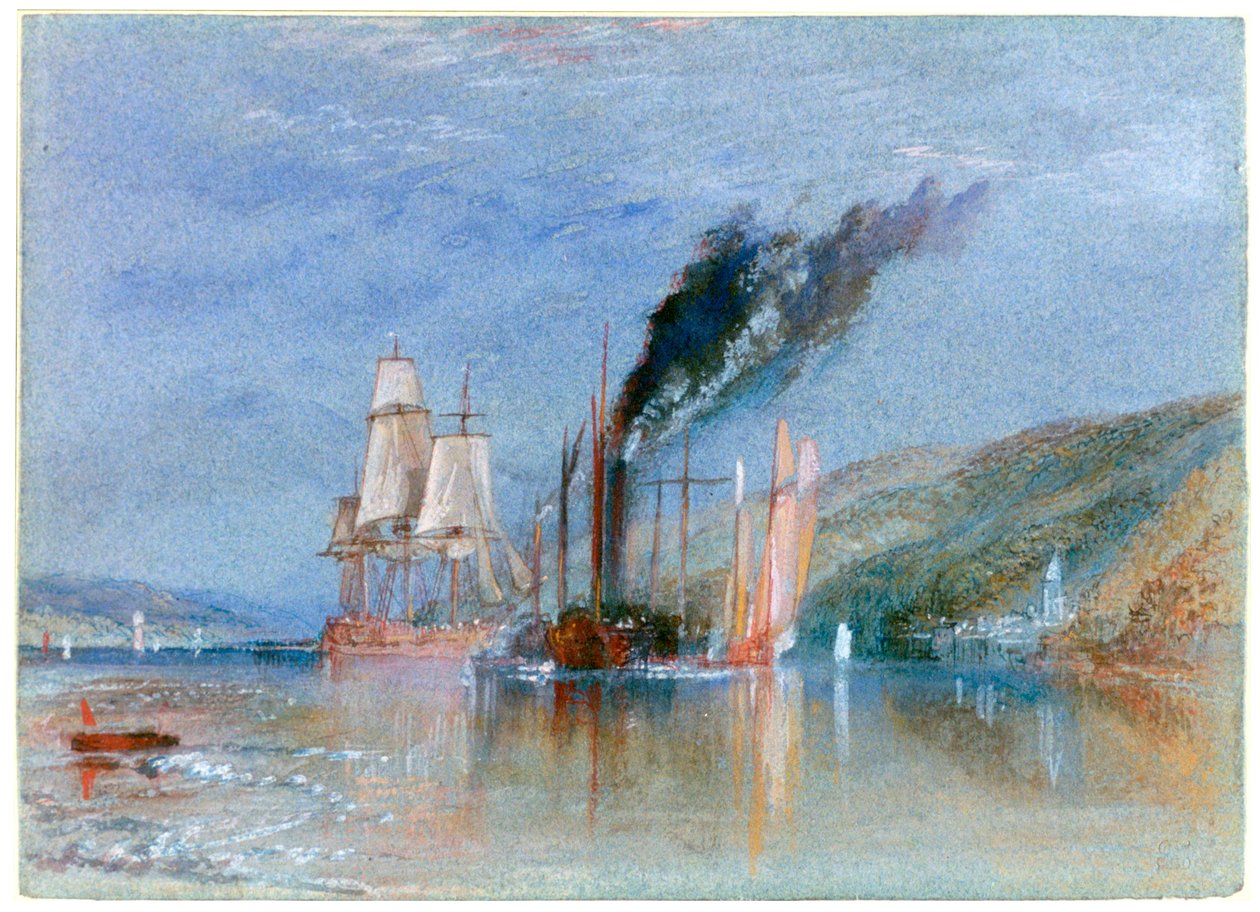 Entre Quillebeuf e Villequier, c1832 de Joseph Mallord William Turner