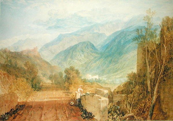Bonneville, c.1803 (aquarela sobre papel) de Joseph Mallord William Turner