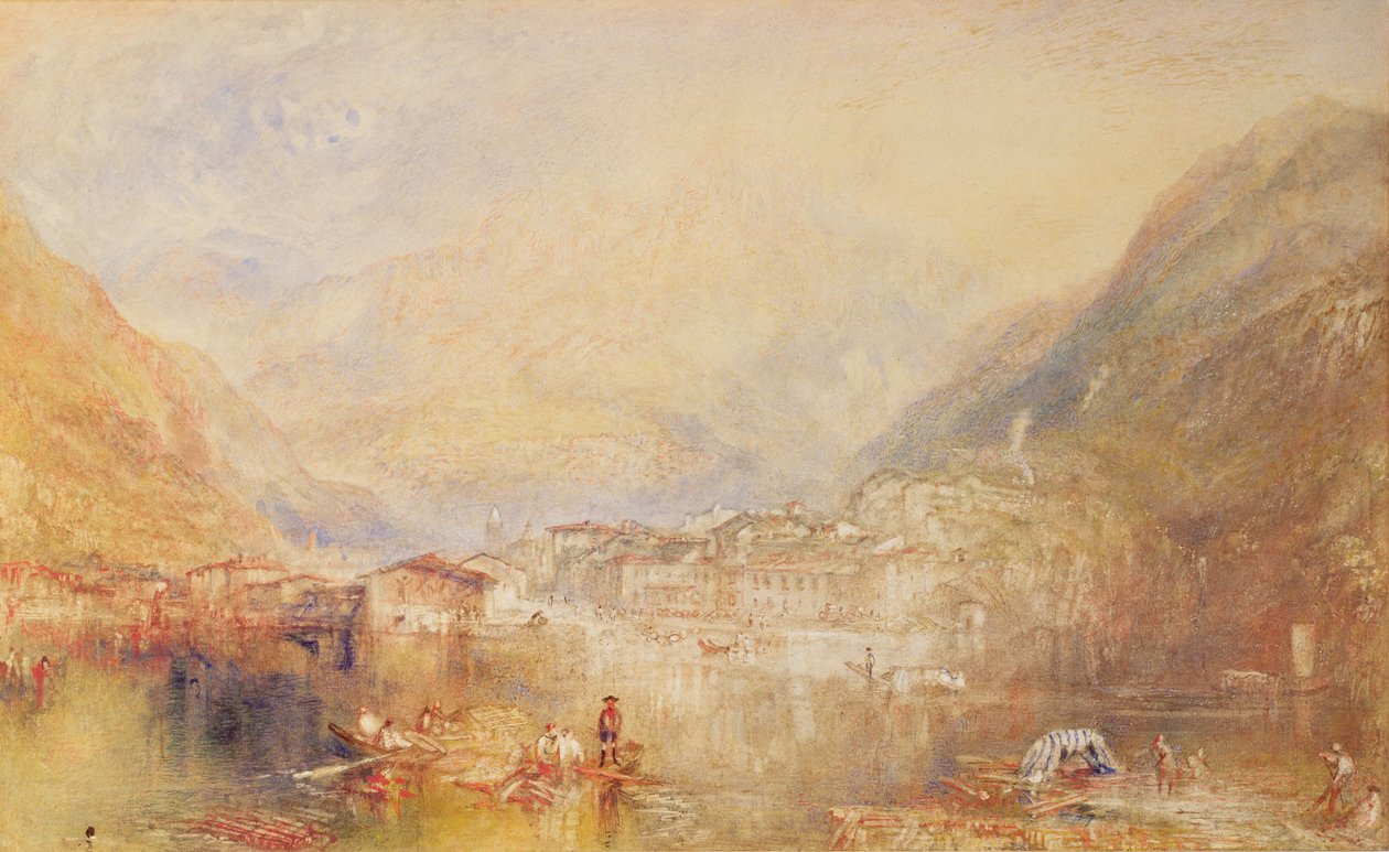 Brunnen do lago de Lucerna, 1845 de Joseph Mallord William Turner