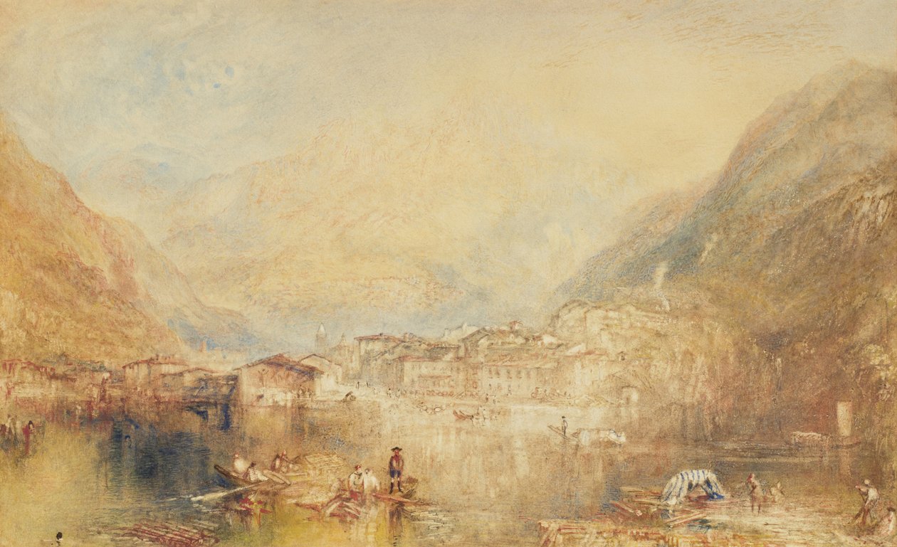 Brunnen do lago de Lucerna, 1845 de Joseph Mallord William Turner