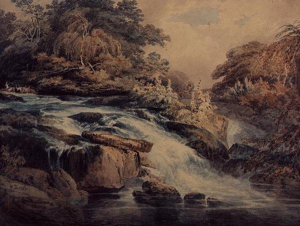 Cascata em Hampton Court de Joseph Mallord William Turner
