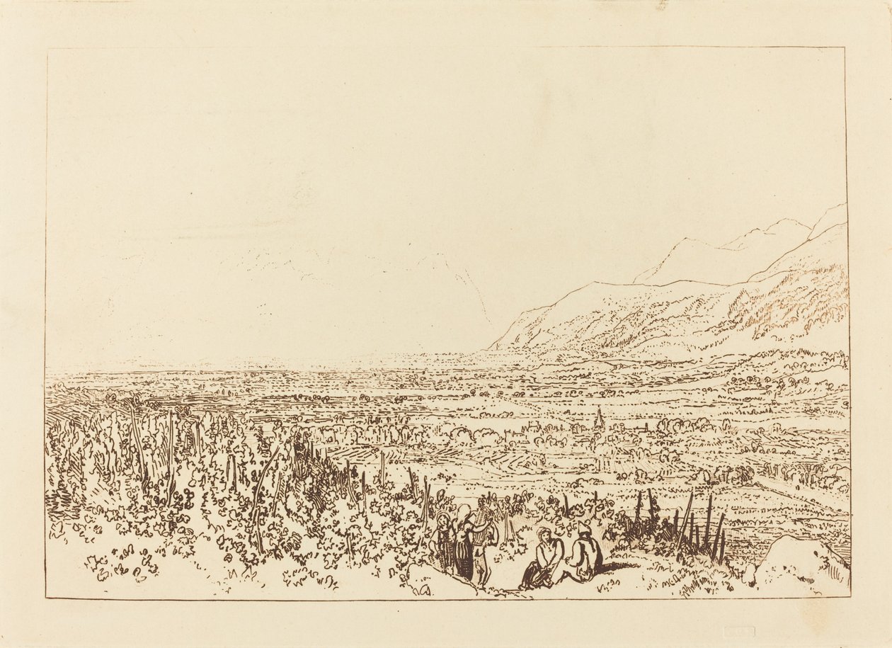 Cadeia de Alpes de Grenoble a Chamberi de Joseph Mallord William Turner