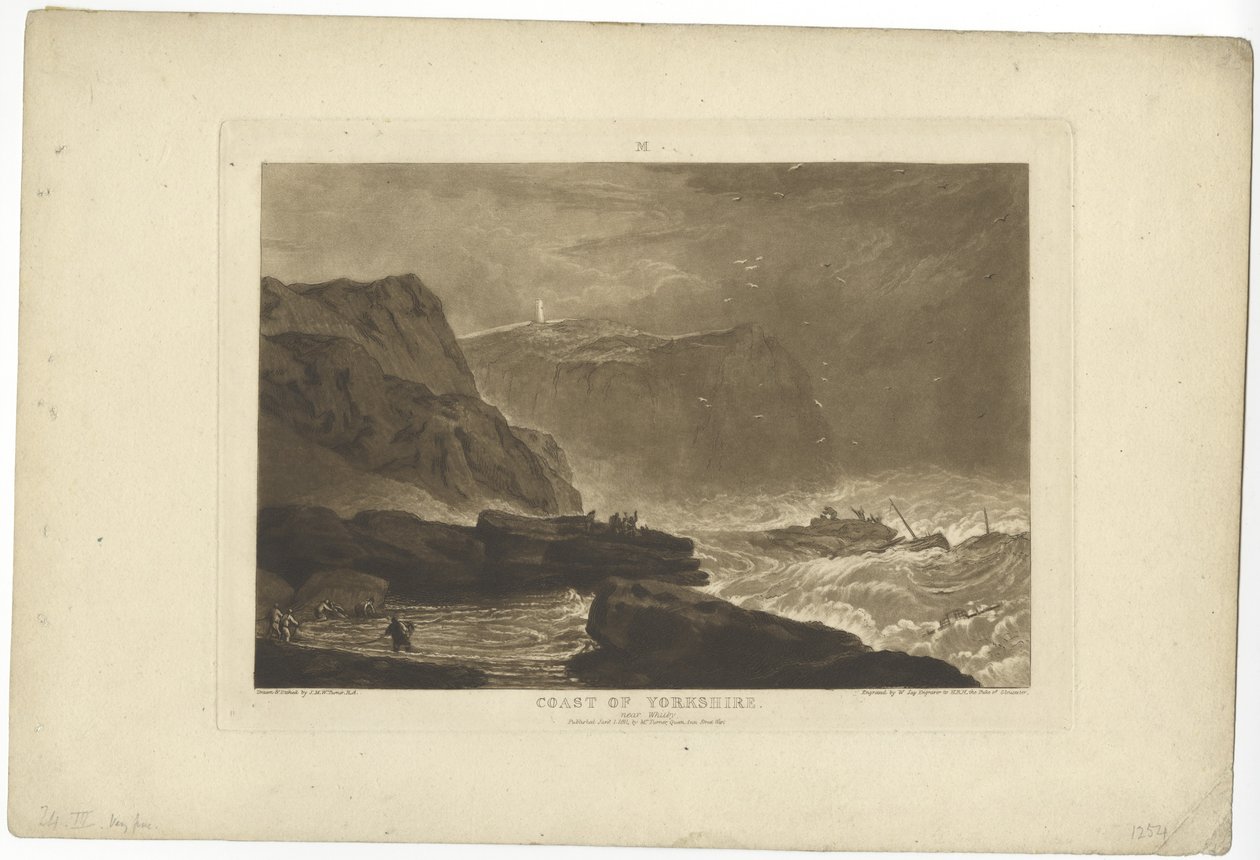 Costa de Yorkshire (gravura) de Joseph Mallord William Turner