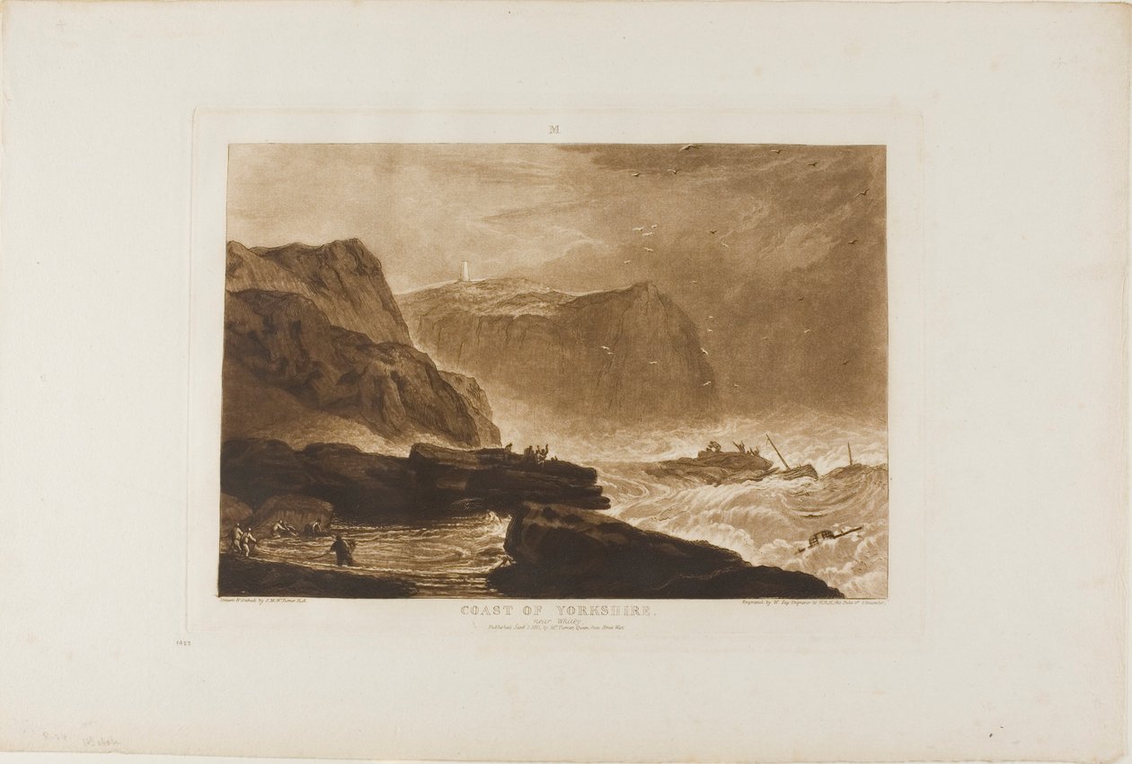 Costa de Yorkshire, placa 24 do Liber Studiorum de Joseph Mallord William Turner