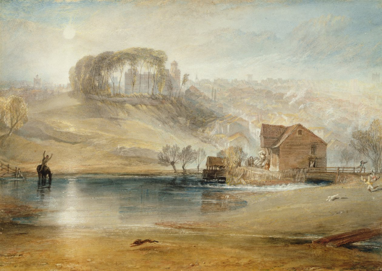 Colchester, c.1826 (grafite, wc, bodycolour e giz no papel) de Joseph Mallord William Turner