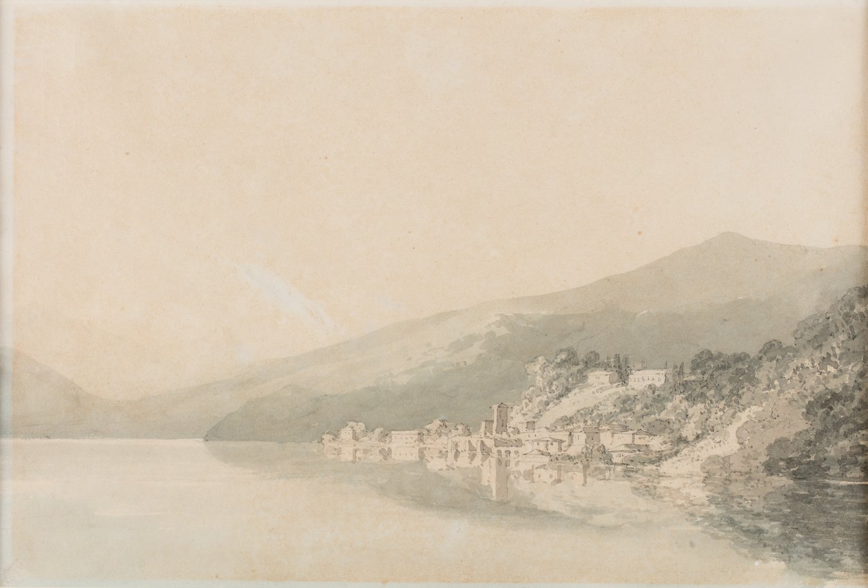 Convento de Villa Giulia, Lago de Como, data desconhecida (aguarela sobre papel) de Joseph Mallord William Turner