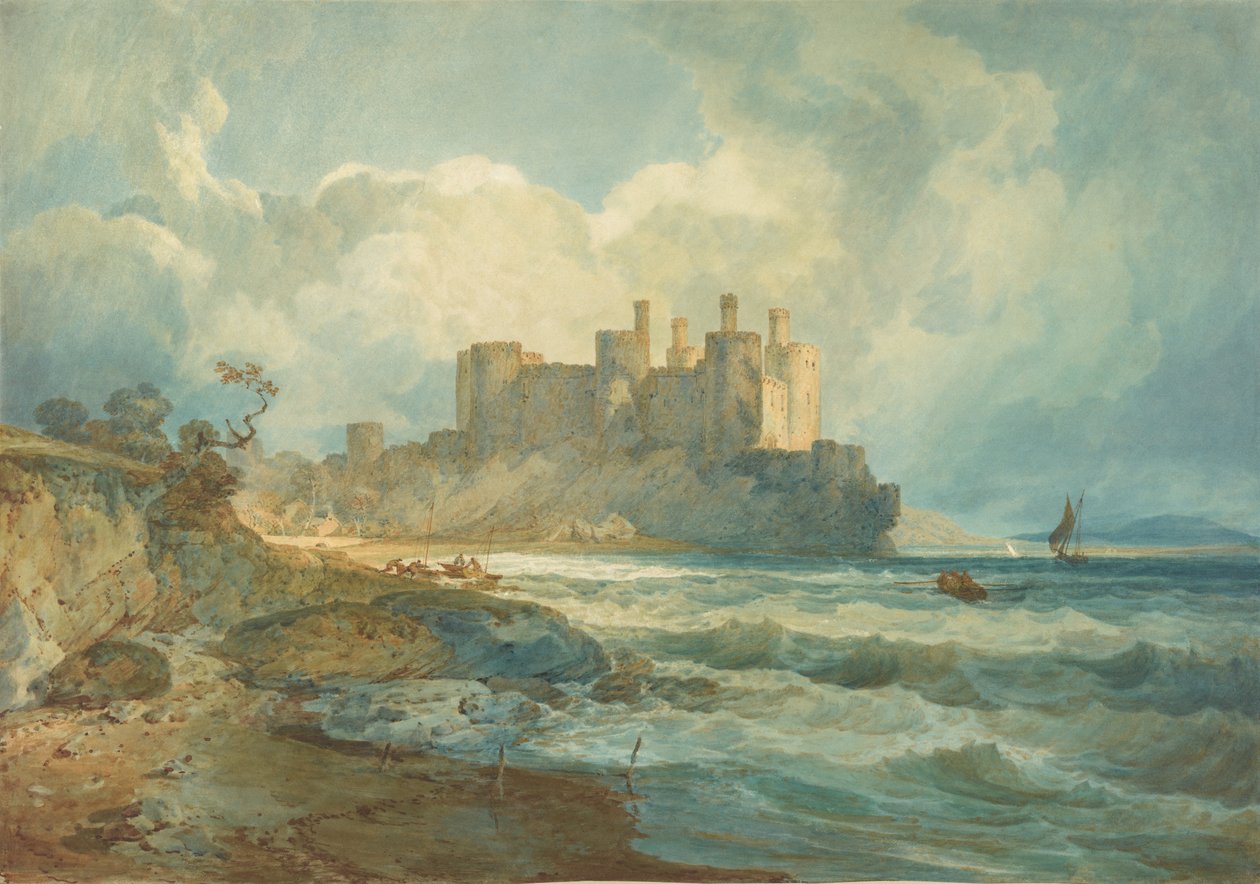 Castelo de Conway, País de Gales do Norte de Joseph Mallord William Turner