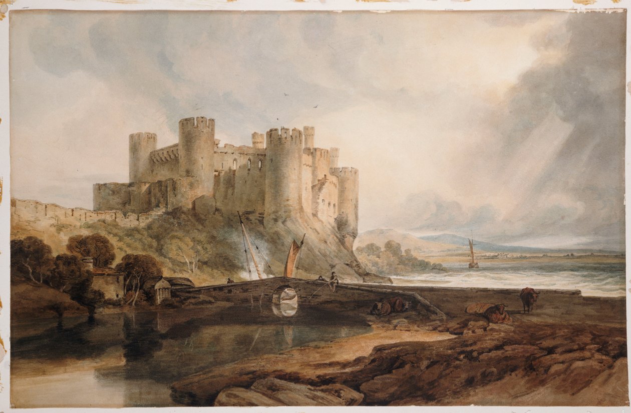 Castelo de Conway, c.1802 de Joseph Mallord William Turner