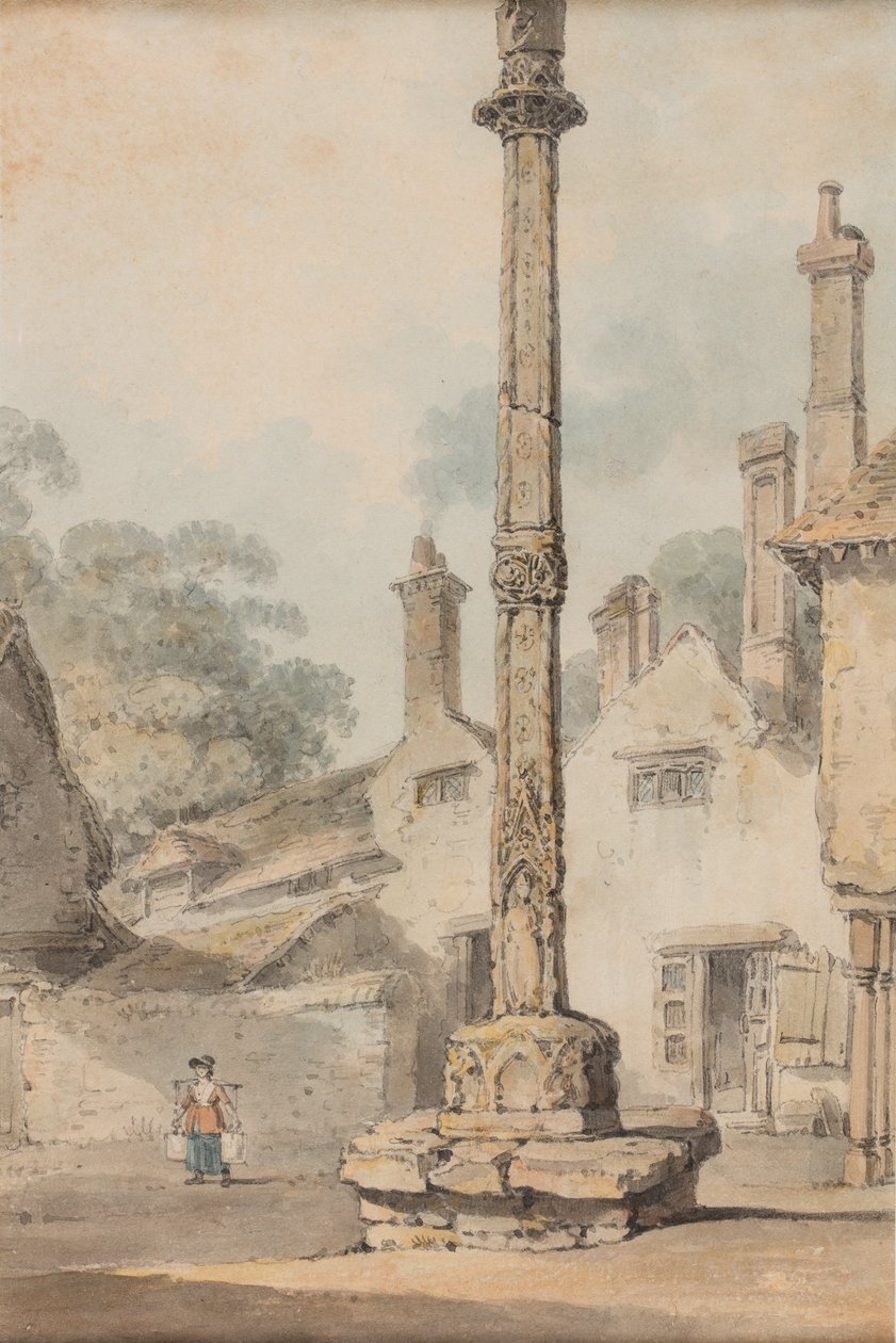 Cruz do campo, c.1850 (aguarela sobre papel) de Joseph Mallord William Turner