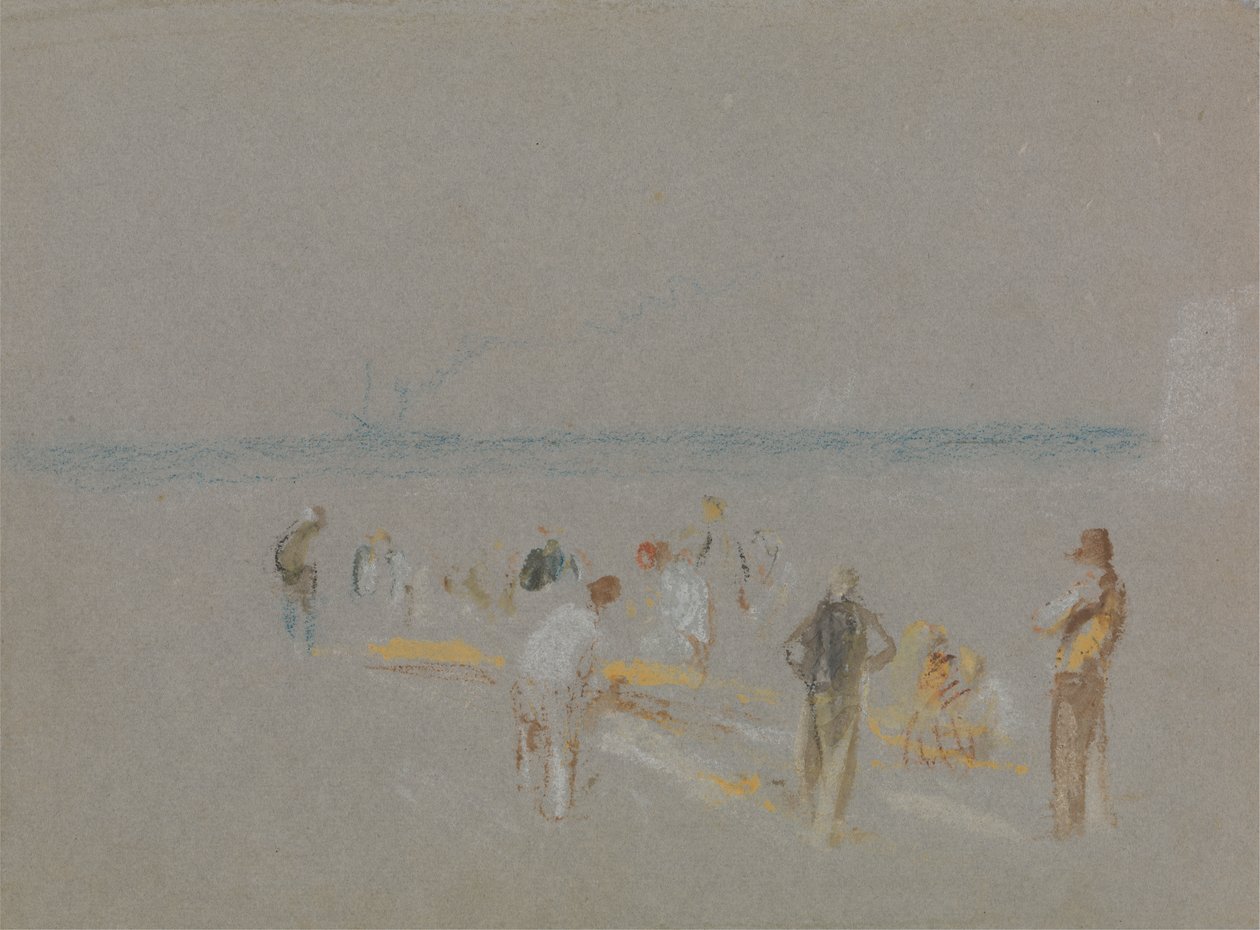 Críquete sobre as areias Goodwin de Joseph Mallord William Turner