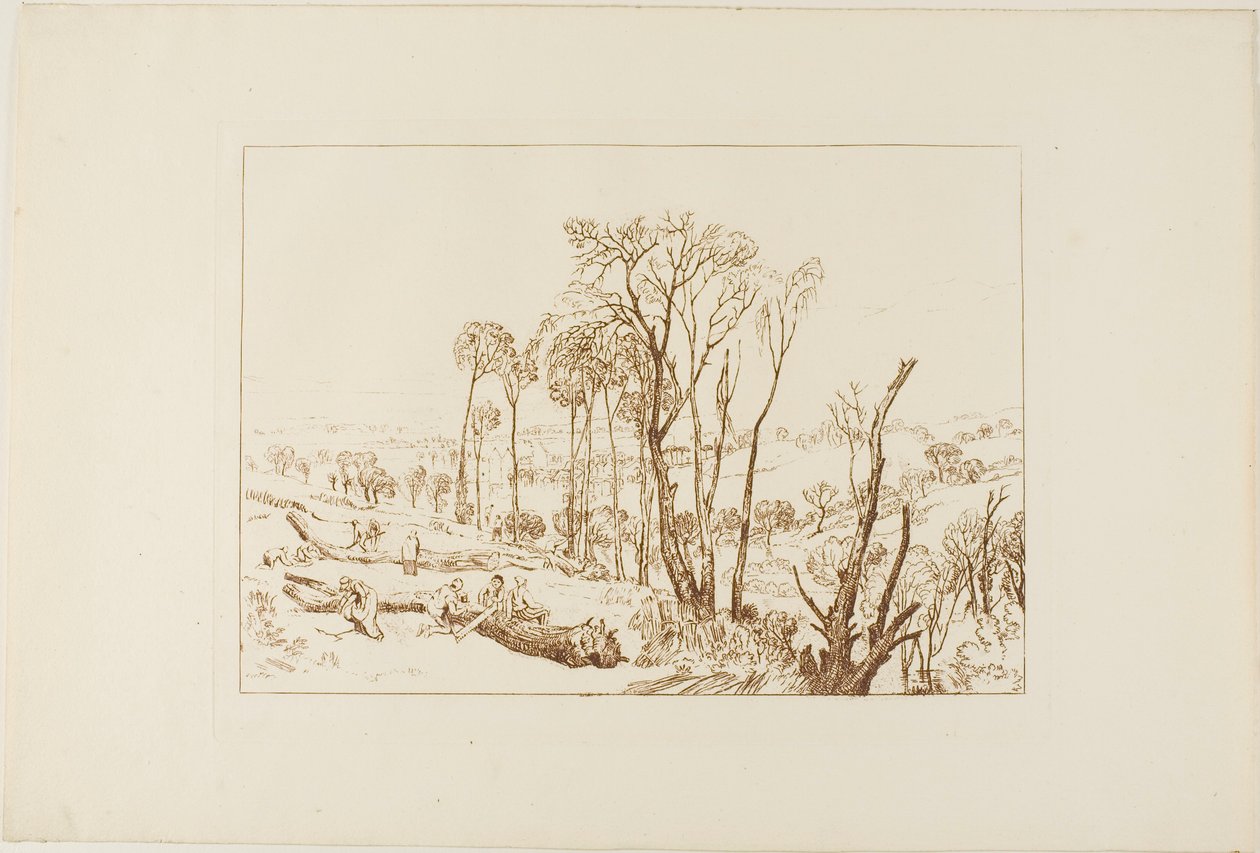Crowhurst, placa 76 do Liber Studiorum de Joseph Mallord William Turner