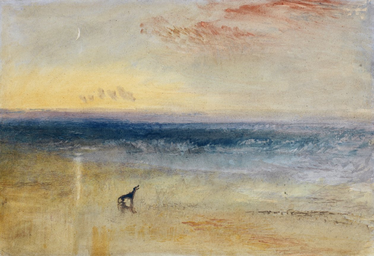 Dawn after the Wreck, c.1841 (grafite, aguarela, bodycolour e giz sobre papel) de Joseph Mallord William Turner