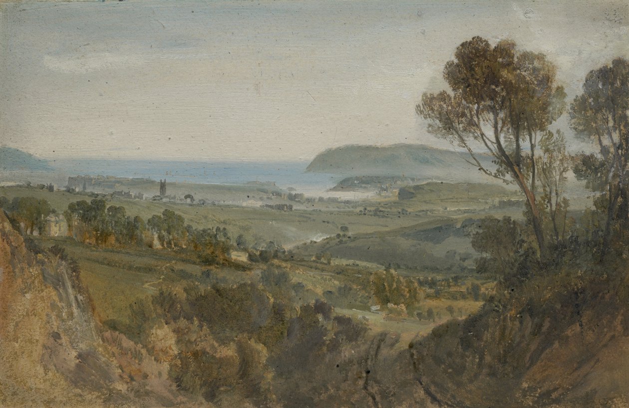 Vista distante de Plymouth, 1813 de Joseph Mallord William Turner