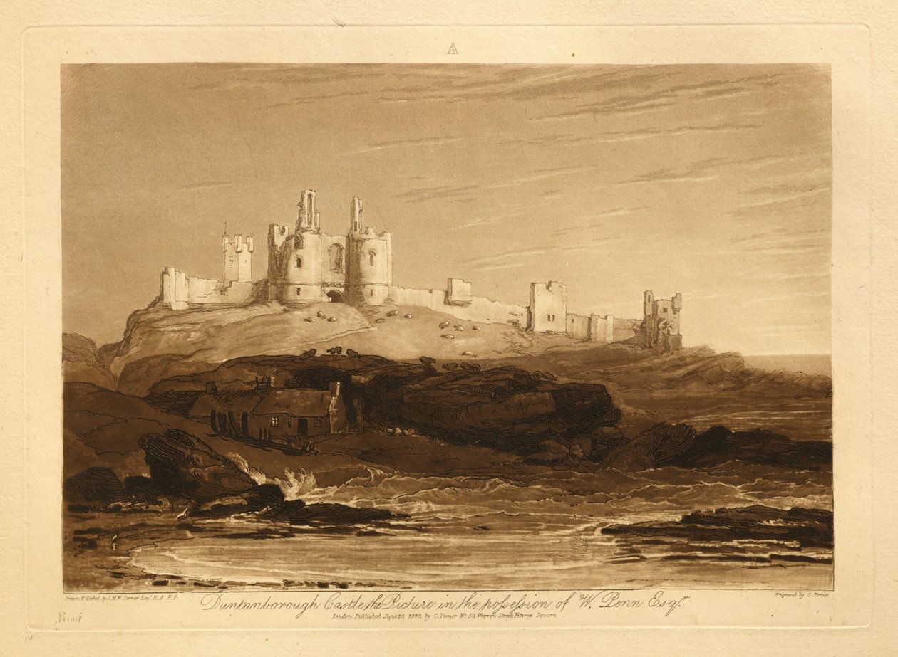 Castelo de Dunstanborough de Joseph Mallord William Turner