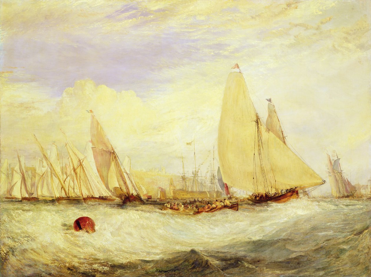 Castelo de East Cowes, a Sede de J Nash Esq., a Regata Batendo a Barlavento de Joseph Mallord William Turner