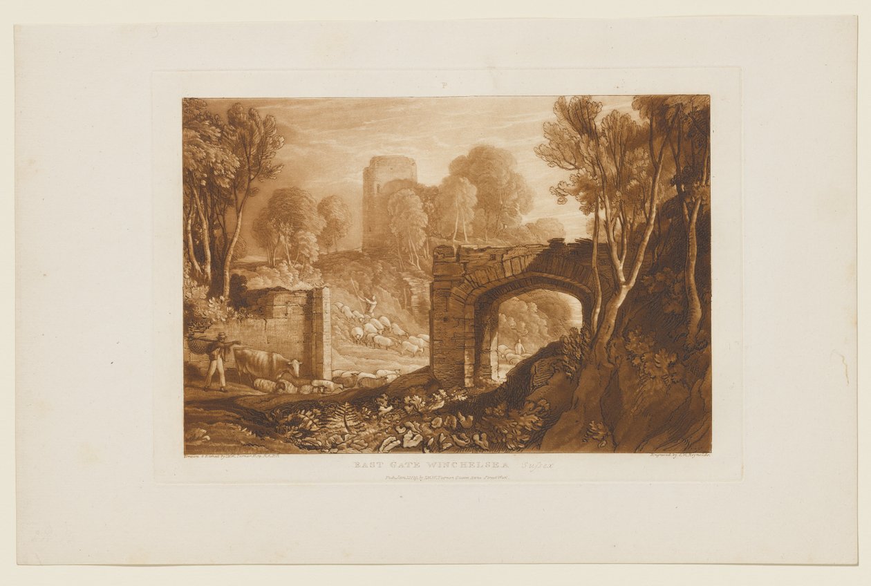 Porta Leste, Winchelsea, Sussex de Joseph Mallord William Turner