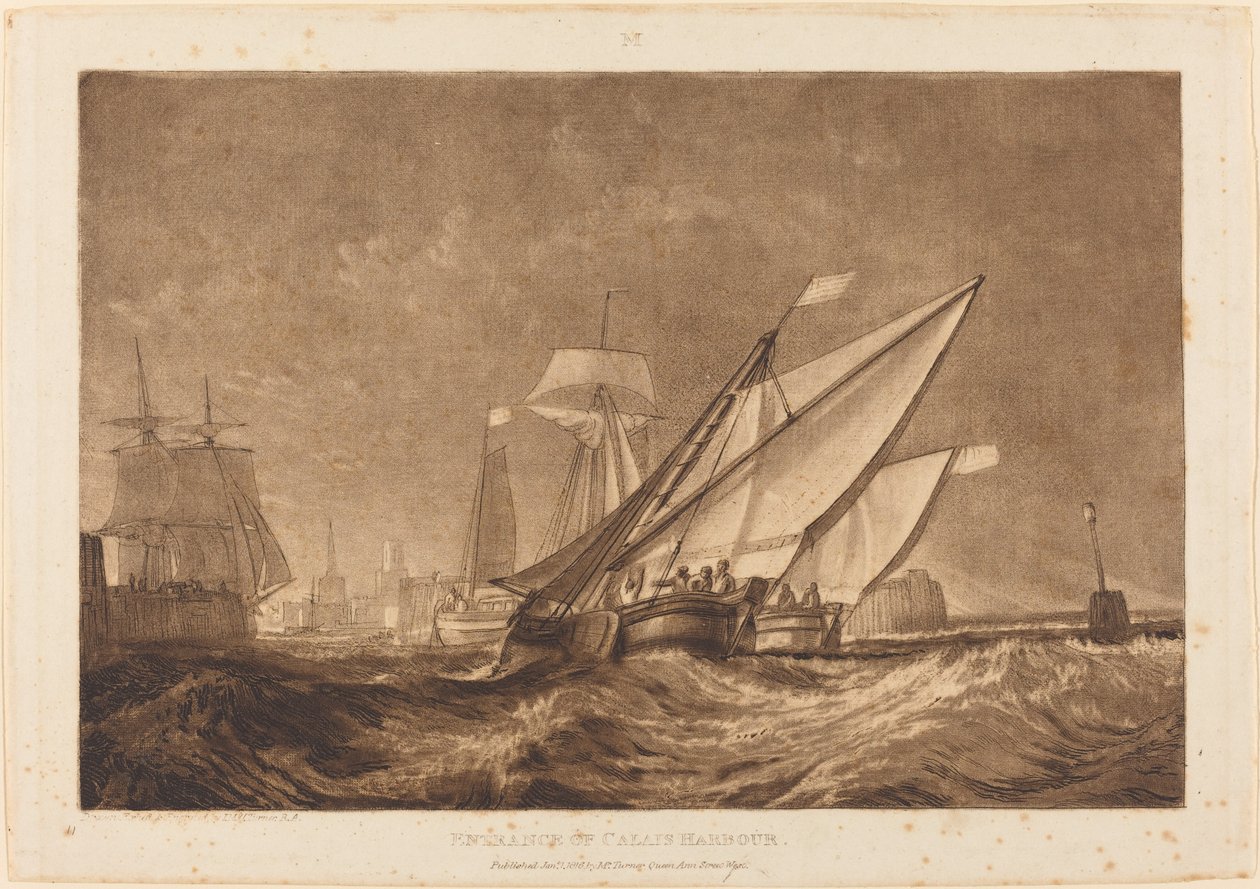Entrada do porto de Calais de Joseph Mallord William Turner