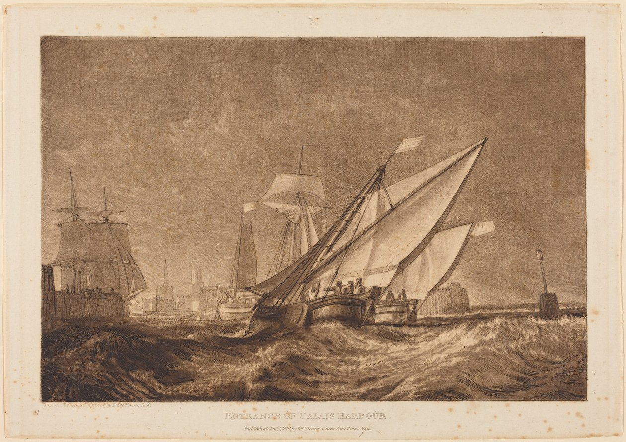 Entrada do porto de Calais de Joseph Mallord William Turner