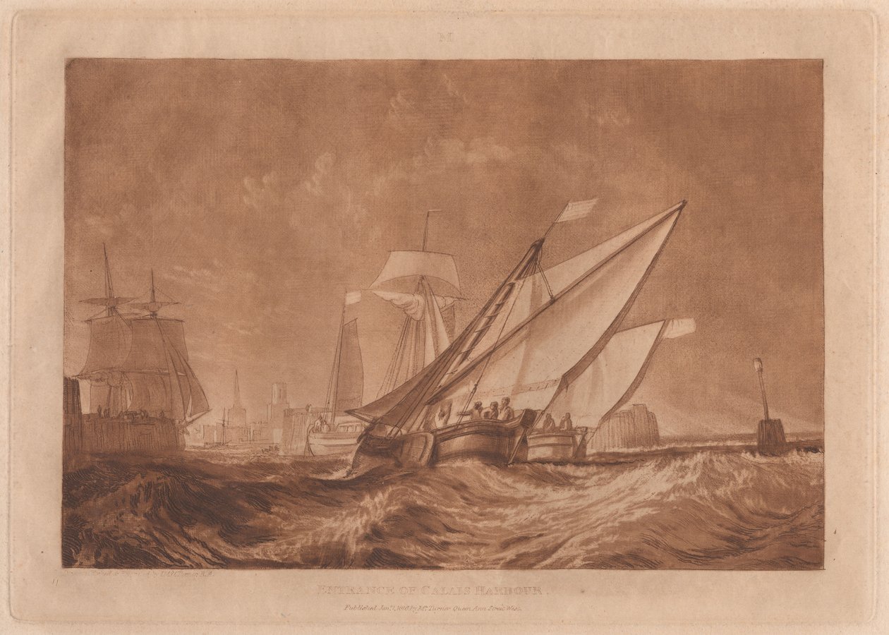 Entrada do porto de Calais de Joseph Mallord William Turner