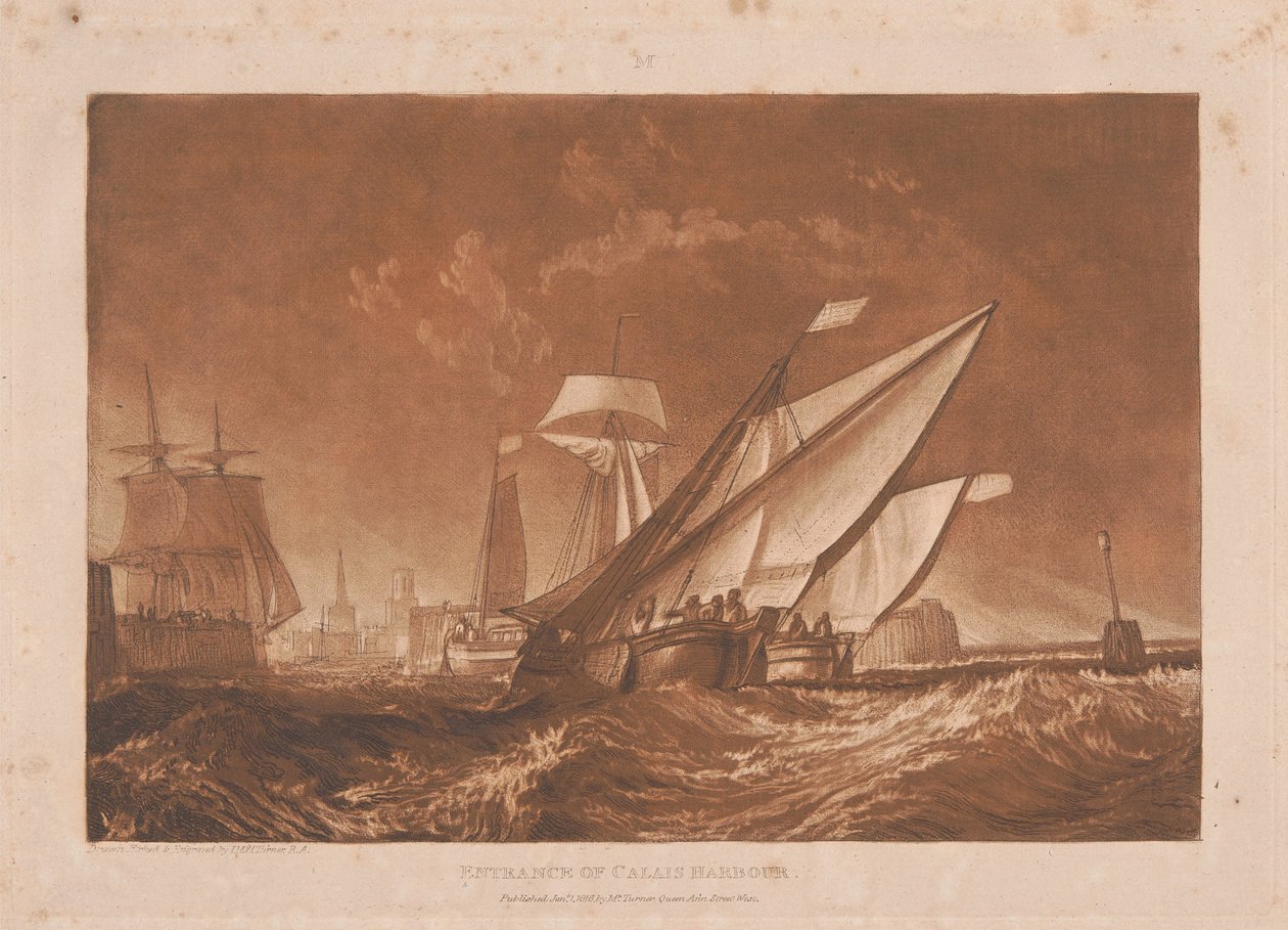 Entrada do porto de Calais de Joseph Mallord William Turner
